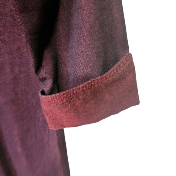 Faded Glory Dark Mauve Denim-like Dress - L - Picture 6 of 7